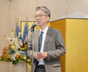 第79回定時社員総会風景 懇親会 吉田副会長の乾杯挨拶