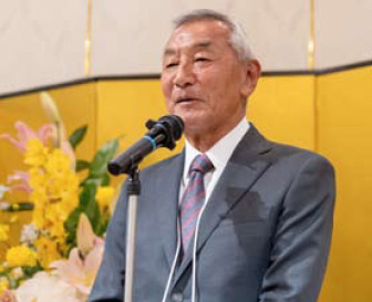 第79回定時社員総会風景 懇親会 中島副会長の中締め挨拶