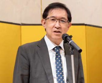 第79回定時社員総会風景 懇親会 野澤副会長の乾杯挨拶